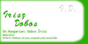 irisz dobos business card
